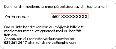Sephora Card